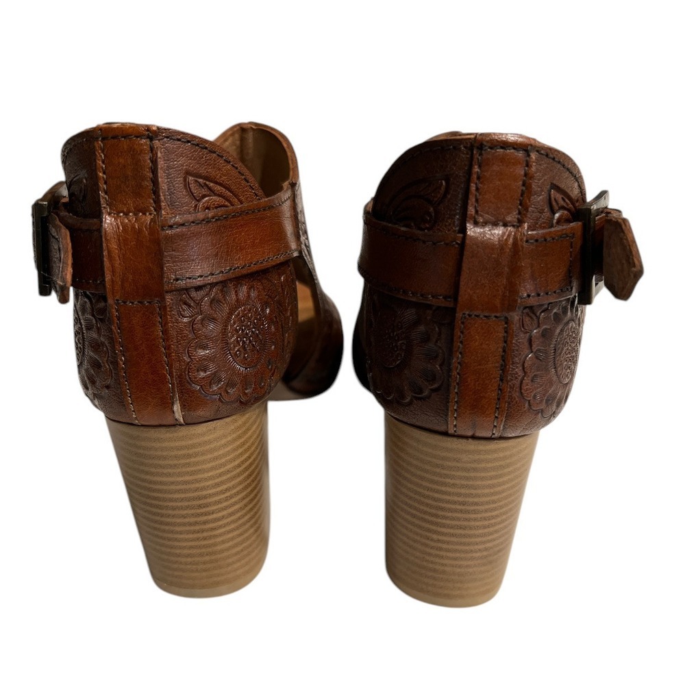 Roper Brown Embossed Sandals - image 4